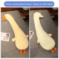 Almohada larga de peluche de ganso con terciopelo de cristal y seda de hielo - Ganso / 100cm