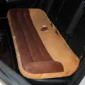 Thickened plush Capybara themed winter car rear seat cushion in brown and tan colors - Rear Seat Cushion - Capybara
