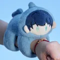 Lindo brazalete slap de peluche de personaje anime azul para accesorio niños - Pájaro Azul