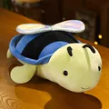 Simpatico cuscino di peluche tartaruga ape giocattolo morbido con ali olografiche - 50cm / Blu