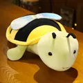 Grande cuscino di peluche che combina tartaruga e ape con ali lucide per bambini e regali - 50cm / Giallo