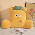 Soft pineapple yellow plush backrest for office chair lumbar support with cushion - 50cm / Pineapple