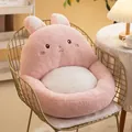 Simpatico cuscino e schienale integrato in peluche a forma di coniglio rosa - 55cm / Coniglio