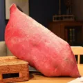 Oreiller en peluche réaliste en forme de patate douce pour décoration créative de bureau. - Patate Douce