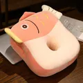 Cute soft pink ocean animal fish plush nap pillow and hand warmer for office use - Koi Style - Dual-Sided Mat / Pink
