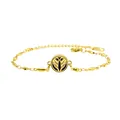 12mm gold stainless steel aromatherapy diffuser bracelet featuring engraved angel wings - Wing Pattern (028) / 12mm / Gold