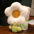 Süße flauschige Blumendecke gerollt für Studenten Nickerchen - 110*85cm / Weiß