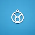 Polished stainless steel Taurus zodiac constellation round charm pendant for DIY jewelry - Taurus