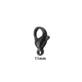 Fermoir homard durable en acier inoxydable 304 noir, connecteur 11mm pour bijoux artisanaux - 11mm / Noir
