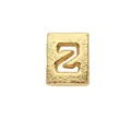8mm matte gold alloy hollow number 2 charm bead for DIY wristband accessory - Number 2