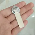 High-polished silver stainless steel blank link for Italian modular charms bracelet - Modular Link Tool / 1 Piece/Pack