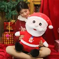 Niedliche große Weihnachtsmann Plüschpuppe für Weihnachtsgeschenke mit Schneemann - 25cm / Rot
