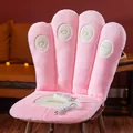 Cuscino riscaldante in peluche a forma di zampa di gatto rosa con supporto lombare - 95cmx45cm (Riscaldamento Elettrico) / Rosa
