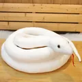 Soft lifelike coiled white plush snake toy variant for photography studio props - 1.1m / White Snake