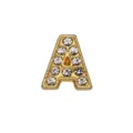 8mm goldener Strass-Buchstabe A Perle für DIY Armband und Schmuck. - Buchstabe A / 8mm / Gold