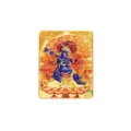 Insert de pendentif boîte Thangka Gau tibétain avec relief 3D de divinité bleue - TK47 Acala (Cœur en Relief)