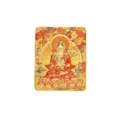 Pendentif en relief Thangka tibétain rouge et or avec Bouddha détaillé sur socle lotus - TK49 Mahasthamaprapta (Cœur en Relief)