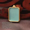 Gold-plated stainless steel Thangka Gau box pendant with 2x3cm core - Glossy Gold Style (TK25) / 2x3cm Inner Core