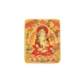 Exquis pendentif en relief 3D de Bouddha tibétain en alliage doré pour bijoux artisanaux - TK52 Akasagarbha (Cœur en Relief)