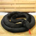 Realistic black boa constrictor snake plush toy for pranks and photo studio props - 1.1m / Black Snake