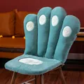 Cuscino per sedia a zampa di gatto in peluche blu - 85cmx40cm (Stile Regolare) / Verde