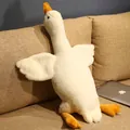 Peluche de ganso blanco grande, muñeco de almohada suave para decoración del hogar sofá - 50cm / Blanco