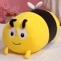Adorable soft plush honey bee bolster pillow toy crafted from premium stretchy fabric - 60CM / Yellow Little Bee