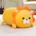 Soft yellow lion plush bolster pillow toy with orange mane for kids birthday gift - Lion / 40CM / Orange