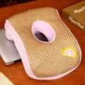 Almohada de siesta ergonómica rosa de espuma viscoelástica con parche de limón para oficina - Naranja