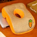 Almohada ergonómica de espuma viscoelástica naranja con parche de zanahoria bordado - Zanahoria