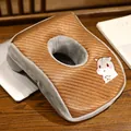 Almohada ergonómica de siesta en ratán helado y espuma viscoelástica con hámster - Hámster Pequeño