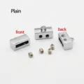 8mm polierter silberner Metall-Kordelverschluss für DIY-Lederarmbänder und Gürtel - Glatte Schnalle / 8mm (1 Stück) / Silber
