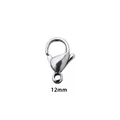 Fermoir homard en acier inoxydable 304 de 12 mm pour la fabrication de bijoux DIY - 12mm / Acier