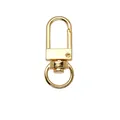 Mini 8mm gouden draaibare karabijnsluiting voor DIY sieraden en leren armbandjes - U-vormige Draaisluiting / Lichtgoud