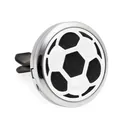 Clip de ventilación de aromaterapia para coche 30mm con diseño magnético de fútbol - Estilo Calado de Fútbol (HG063) / 10 Piezas