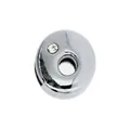 Abalorio de plata de 8mm con un diamante de imitación brillante para pulseras y joyas - Letra O