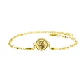 Gold stainless steel 12mm aromatherapy diffuser bracelet with tree of life design. - Life Tree Pattern (085) / 12mm / Gold