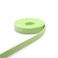 8mm hellgrünes Kunstlederband mit gelber Naht für DIY-Armbänder und Uhrenarmbänder - Kunstlederriemen / 1 Meter Packung (8mm Breit) / Grün