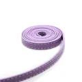 8mm lila Kunstlederband mit weißer Naht für DIY Armbänder und Uhrenarmbänder Design - Kunstlederriemen / 1 Meter Packung (8mm Breit) / Lila