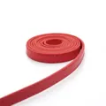 8mm rotes Kunstlederband mit Naht für DIY-Armband- und Uhrenarmbandzubehör - Kunstlederriemen / 1 Meter Packung (8mm Breit) / Rot