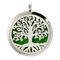 38mm stainless steel Tree of Life hollow aromatherapy diffuser pendant - 镂空生命树款(BA254) / Pendant Only (Without Chain)