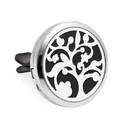 30mm roestvrijstalen auto aroma diffuser ventilatieclip met levensboom ontwerp - Levensboom Stijl (HG151)