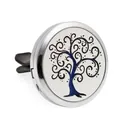 30 mm auto ventilatieopening aromatherapie clip diffuser met levensboom design - Artistiek Levensboom Patroon (HG225)