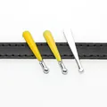 Yellow and silver enamel baseball bat slider charms for 8mm DIY leather slide bracelets - 8mm / Baseball Bat