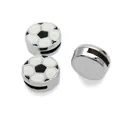 Metallic soccer ball slide charms for 8mm wristband DIY bracelet jewelry accessory - 8mm / Soccer (Non-gel)