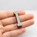 Passant métallique lettre I de 30mm pour accessoires de sac et chapeau DIY - Lettre I / 30mm / Métal canon