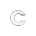 High-quality 8mm chrome polished letter C bead for DIY jewelry and bracelet making - Letter C(001) / 8mm