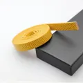 Sangle en cuir PU jaune à motif serpent pour accessoires DIY et création de bijoux - Jaune