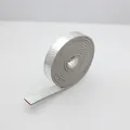 10mm silbernes PU-Lederband mit metallischem Schlangenmuster für DIY-Schmuckprojekte - Silber