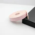 Rosa Schlangenmuster PU-Lederband für DIY-Bastelprojekte, 10 mm breit, 1 m lang - Rosa